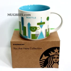 Starbucks Seattle You Are Here Ceramic Cup Mug 14 Fl