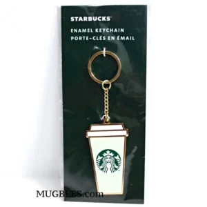 Starbucks Europe Drink Cup Metal Enamel Keychain
