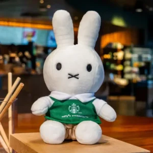 Starbucks Miffy 2026 Plush Doll In Signature Starbucks Green Apron