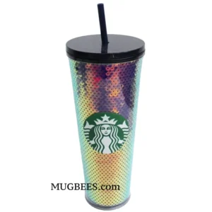 Starbucks 2020 Purple Sequin Bling Acrylic Cold Cup Tumbler 24 Fl Oz