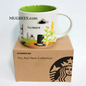 Starbucks Illinois You Are Here Ceramic Cup Mug 14 Fl Oz