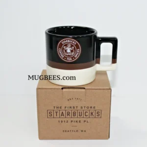 Starbucks First Store Pike Place Market Classic Siren Logo Ceramic Demi Cup Mug 2 Fl Oz