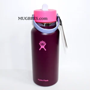Hydro Flask Sugarplum Wide Flex Straw Cap Stainless Steel Water Bottle 32 Oz