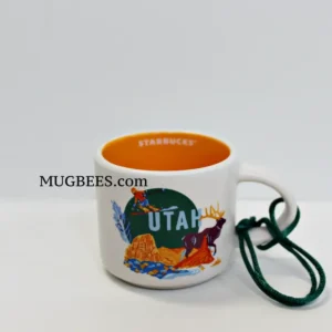 Starbucks Utah Discovery Series Ceramic Demi Cup Mug Ornament 2 Fl Oz
